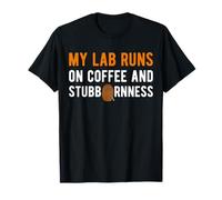 My Lab Runs On Coffee and Forensic Science T-Shirt