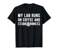 My Lab Runs On Coffee and Forensic Science T-Shirt