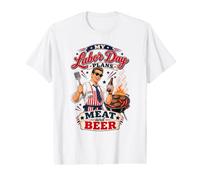 My Labor Day Plans Meat and Beer Retro BBQ Grill Master Value Graphic T-Shirt