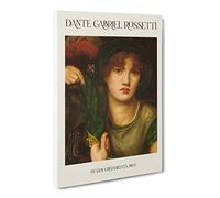 My Lady Greensleeves By Dante Gabriel Rossetti Canvas Print | Gallery Wrapped 30mm Frame Wall Art | 20x14 inches | Ready to Hang | Classic People Picture | Living Room Bedroom Lounge Office