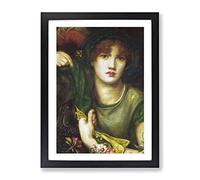 My Lady Greensleeves By Dante Gabriel Rossetti Classic Painting Framed Print | A2 Black Framed Wall Art | Ready to Hang | Classic Historical Picture | Living Room Bedroom Lounge Office