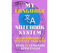My Language Notebook System: Pink World: A Vocabulary & Sentence Tracker: Plus 10 Learning Strategies