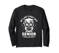 My Last First Day Senior Class of 2026 Owl Back to School Long Sleeve T-Shirt
