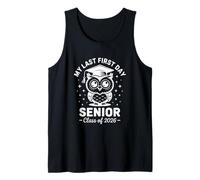My Last First Day Senior Class of 2026 Owl Back to School Tank Top