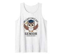 My Last First Day Senior Class of 2026 Owl Back to School Tank Top