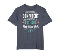 My Last Words Will Be Well Shit That Didn't Work Funny Meme T-Shirt, Men's Big and Tall, Heather Blue, 5X Tall