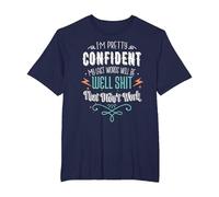 My Last Words Will Be Well Shit That Didn't Work Funny Meme T-Shirt, Men's Big and Tall, Navy Blue, 6X Tall