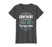 My Last Words Will Be Well Shit That Didn't Work Funny Meme T-Shirt, Women, Dark Heather Grey, XX-Large