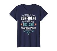 My Last Words Will Be Well Shit That Didn't Work Funny Meme T-Shirt, Women, Navy Blue, XX-Large