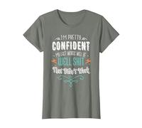 My Last Words Will Be Well Shit That Didn't Work Funny Meme T-Shirt, Women, Olive Heather, Large