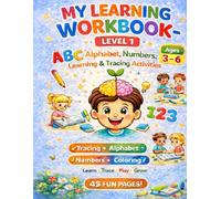 My Learning Workbook - Level 1: Alphabet Tracing, Letter Matching Games, Coloring Activities & Early Learning Practice for Preschool and Kindergarten