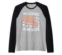 My Leopard Gecko Ate My Homework Raglan Baseball Tee
