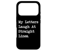 My Letters Laugh Sarcastic Calligraphy Funny Lines Case for iPhone 17 Pro