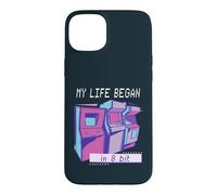 My Life Began In 8 Bit Retro Arcade Gamer Gaming Case for iPhone 15 Plus