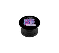 My Life Began In 8 Bit Retro Arcade Gamer Gaming PopSockets Adhesive PopGrip