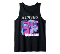 My Life Began in 8 Bit Retro Arcade Gamer Gaming Tank Top