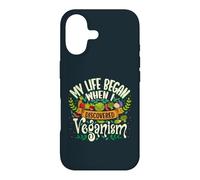 My Life Began When I Discovered Veganism Quote Case for iPhone 17