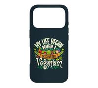 My Life Began When I Discovered Veganism Quote Case for iPhone 17 Pro