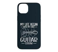 My Life Began With My First Guitar Strum Music Guitarist Case for iPhone 14 Plus