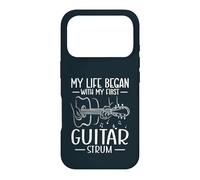 My Life Began With My First Guitar Strum Music Guitarist Case for iPhone 17 Pro