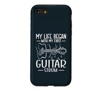 My Life Began With My First Guitar Strum Music Guitarist Case for iPhone SE (2020) / 7/8