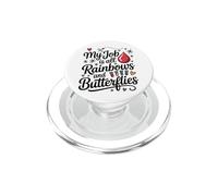 My Life Is All Rainbows And Butterflies Funny Phlebotomist PopSockets PopGrip for MagSafe