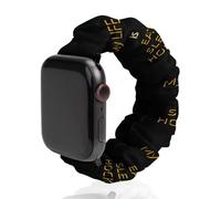 My Life Is Eat Sleep Hockey Scrunchies Watch Band Compatible with IWacth Series Replacement Strap 38mm/40mm