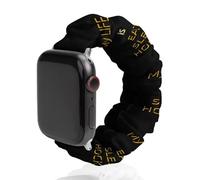 My Life Is Eat Sleep Hockey Scrunchies Watch Band Compatible with IWacth Series Replacement Strap 38mm/40mm