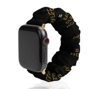 My Life Is Eat Sleep Hockey Scrunchies Watch Band Compatible with IWacth Series Replacement Strap 42mm/44mm