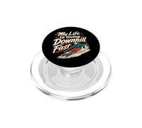 My Life Is Going Downhill Fast Skiing Humor PopSockets PopGrip for MagSafe