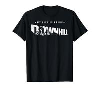 My Life is Going Downhill Value Graphic T-Shirt, Men, Black, M