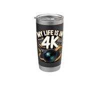 My Life is in 4K Videographer 4K Stainless Steel Insulated Tumbler