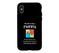 My life is like a puzzle. Many pieces are missing and it... Case for iPhone X/XS