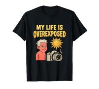 My Life Is Overexposed Camera Humor Graphic T-Shirt