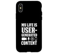 My Life Is User-Generated Content Funny Vlogger Case for iPhone X/XS