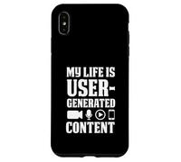 My Life Is User-Generated Content Funny Vlogger Case for iPhone XS Max