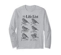 My Life List Birding Little Brown Job Birder Long Sleeve T-Shirt