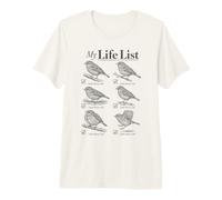 My Life List Birding Little Brown Job Birder Premium T-Shirt