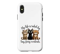 My Life Ruled By Tiny Overlords Cat Owner Case for iPhone X/XS