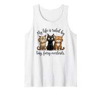 My Life Ruled By Tiny Overlords Cat Owner Tank Top