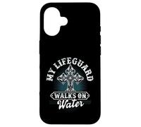 My Lifeguard Walks On Water Christian Message Jesus Christ Case for iPhone 16