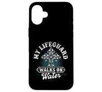 My Lifeguard Walks On Water Christian Message Jesus Christ Case for iPhone 16 Plus