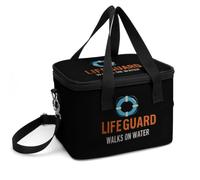 My Lifeguard Walks On Water Insulated Cool Bag Picnic Tote Lunch Bag | Portable Leakproof with Detachable Strap for Camping