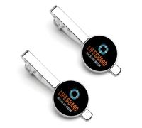 My Lifeguard Walks On Water Silver Tie Clip Suit Accessories for Men Necktie Bar Set Pin Business Wedding