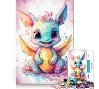 My Little Dragon Friend 1000 Piece Jigsaw Puzzles for Teenagers Memory Gain Stress Free Design Assembly Heartfelt Gift (38x52cm)