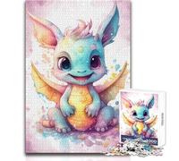 My Little Dragon Friend Jigsaw for Adults 1000 Pieces Focus Building Educational Activity for Festive Occasions Size 38x26cm