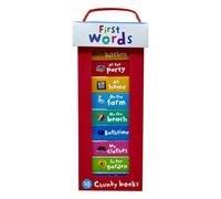 My Little First Words Library - 10 Mini Chunky Board Books for Toddlers | Small Carry-Along Learning Books for Ages 1-5