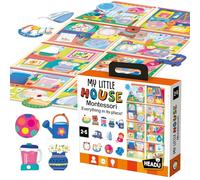 My Little House, Montessori, Shape Game, Toddler Learning Toys, Educational Games, Visual-Spatial, Age 2+