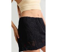 My Little Micro Mini Lace Skort at Free People in Black, Size: Large - female