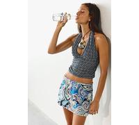 My Little Micro Mini Printed Skort at Free People in Sand Dollar Combo, Size: Large - female